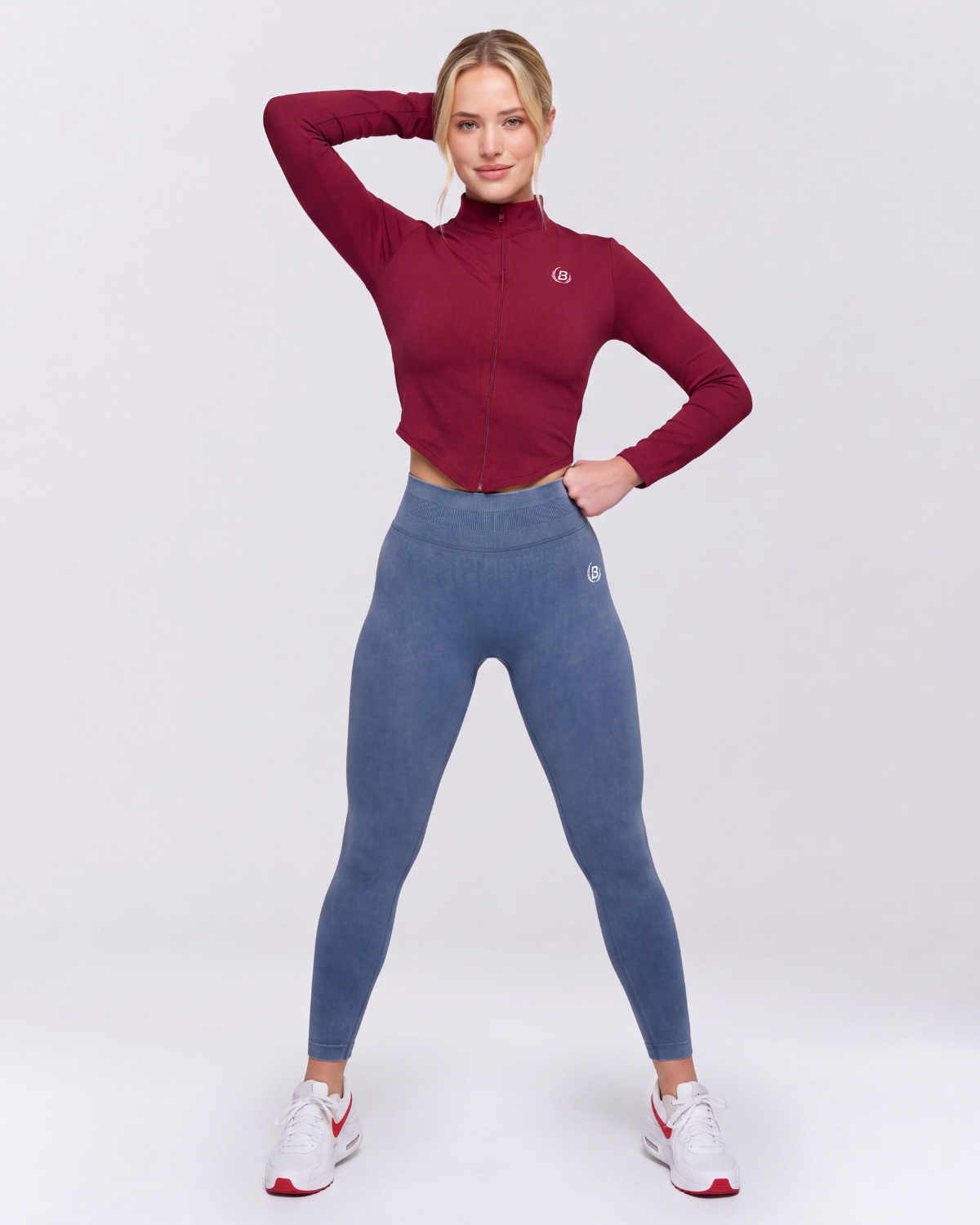 Pump Leggings Denim Jaspeado